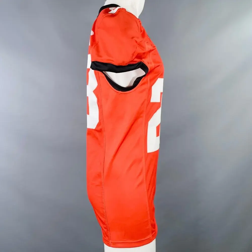 NO BRAND Size S Red Black Polyester Athletic Jersey T-shirt